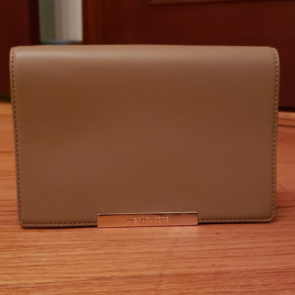 Michael Kors leather clutch/ crossbody bag